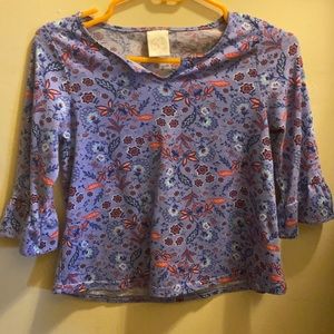 Purple and pink, fancy shirt size 14/16 girls